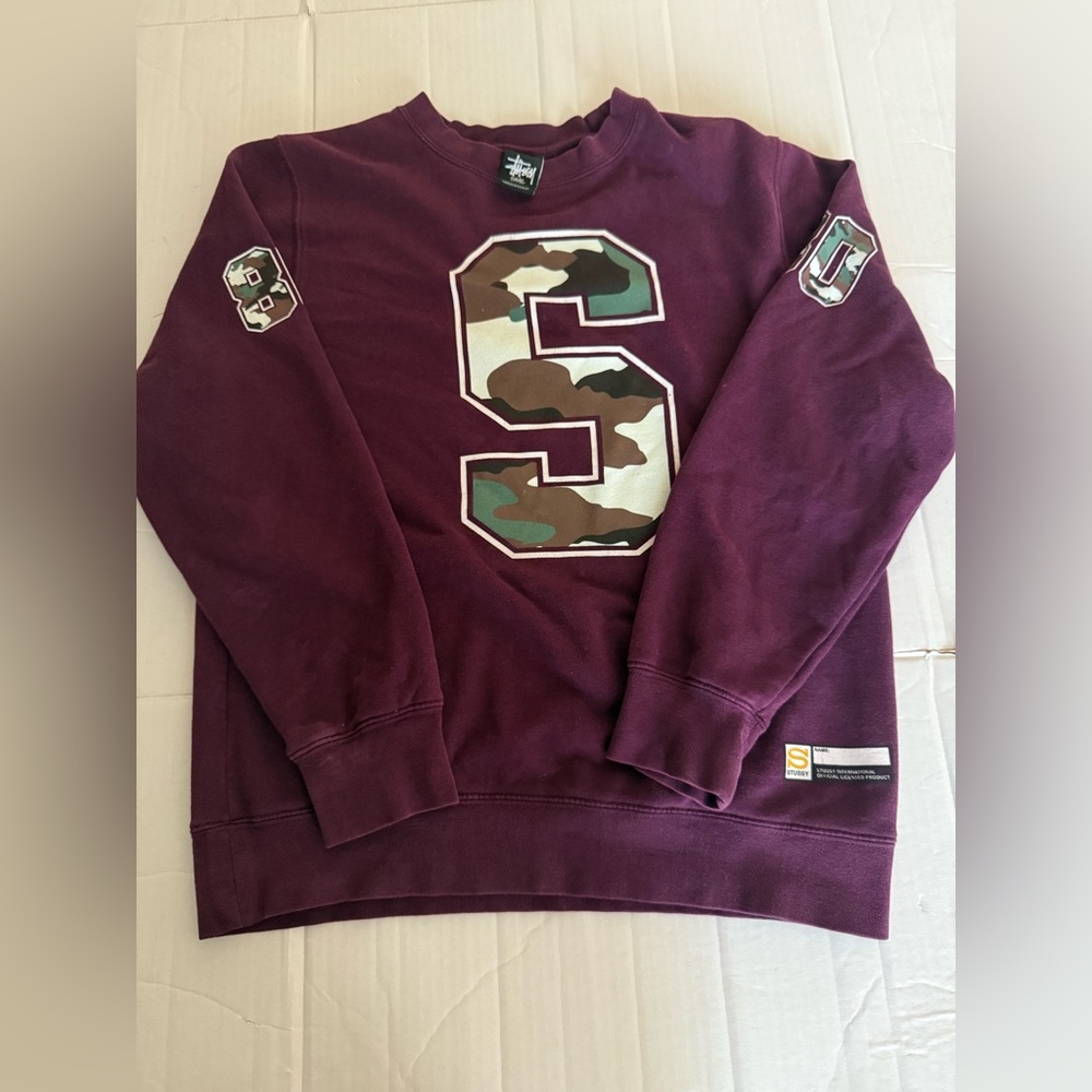 Vintage 2000's Stussy Big S Logo Sweatshirt - S